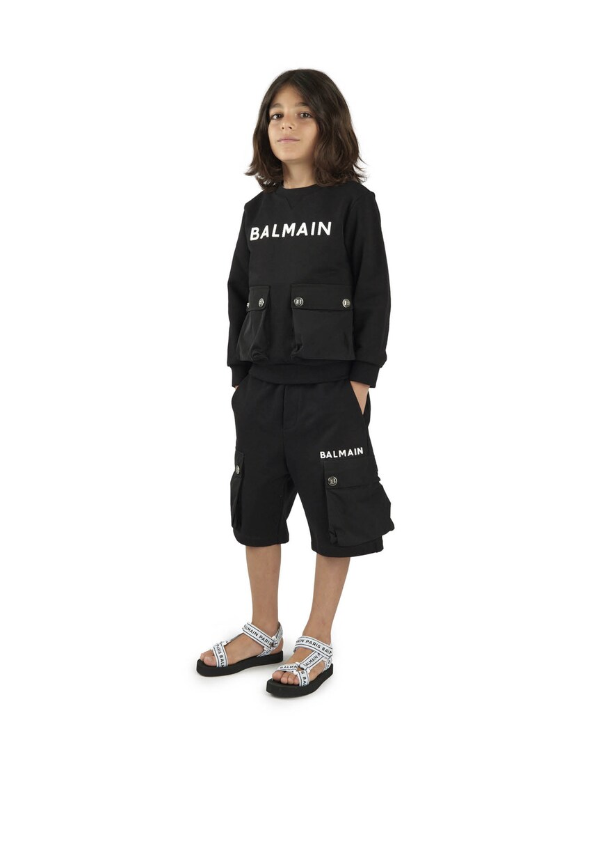 Sweatshirt aus Baumwolle | Balmain Kids