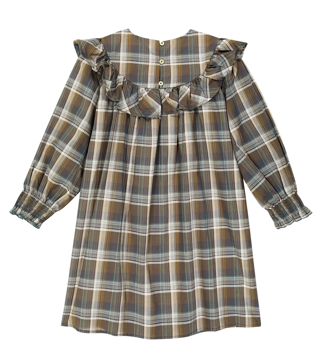 Emma checked cotton dress | C'era Una Volta