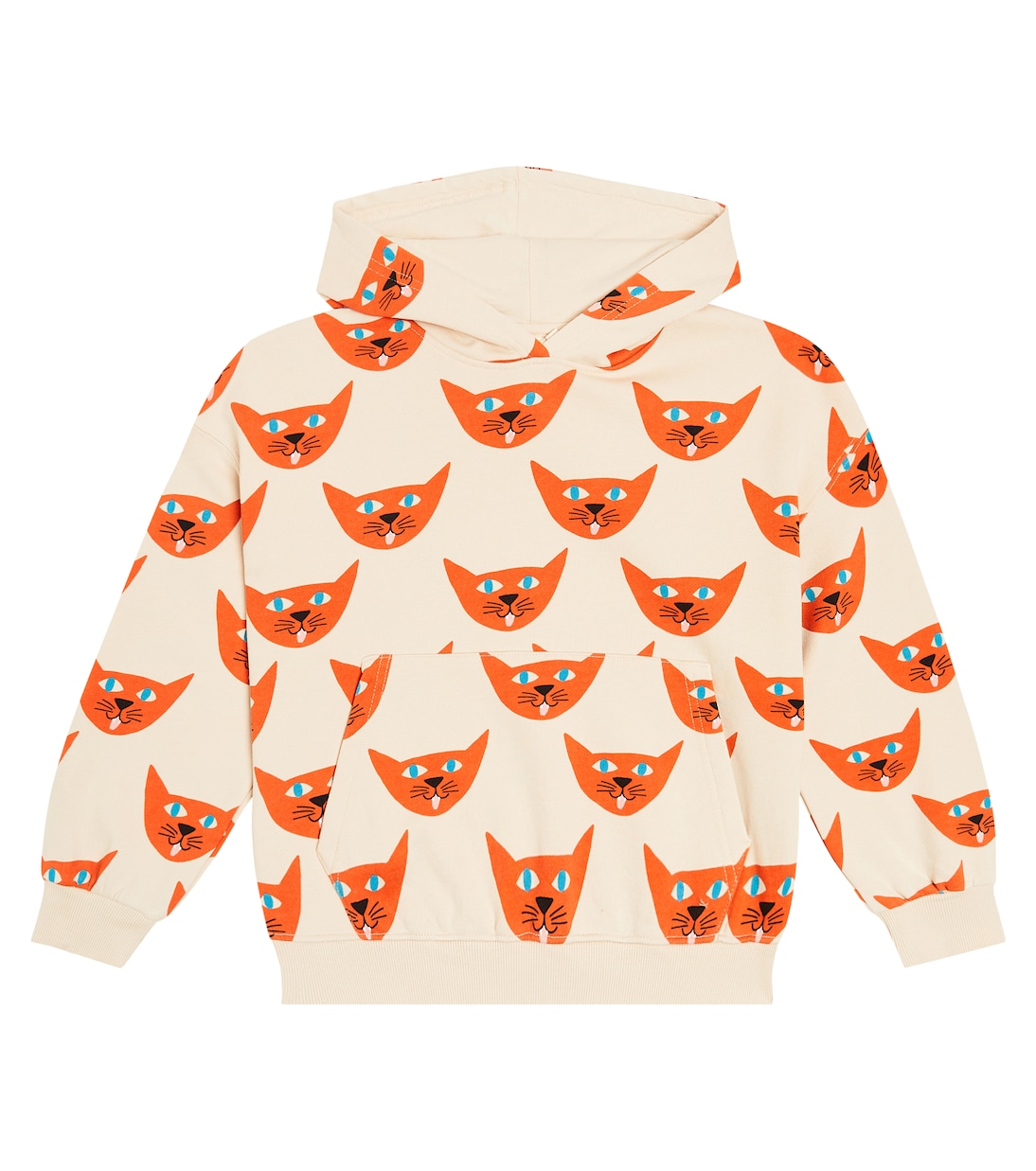 Cat cotton jersey hoodie | Jellymallow