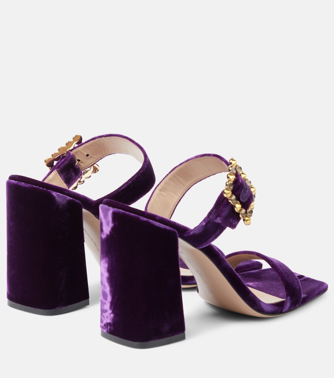 Verzierte Sandalen Wondy aus Samt | Gianvito Rossi