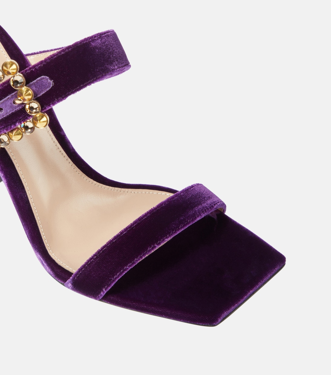 Verzierte Sandalen Wondy aus Samt | Gianvito Rossi