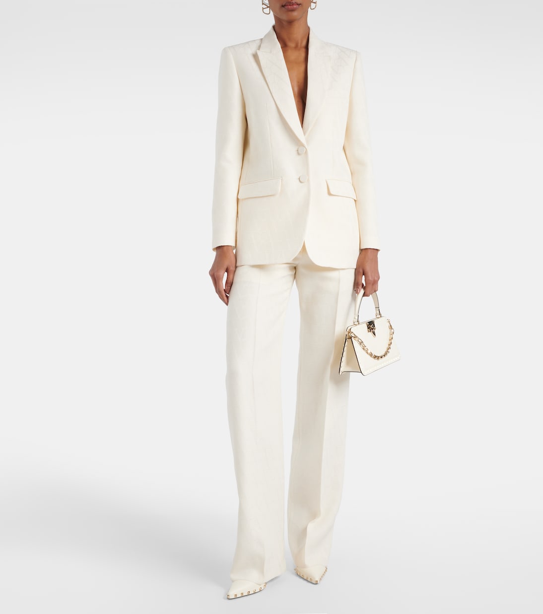 Blazer Toile Iconographe aus Crepe Couture | Valentino