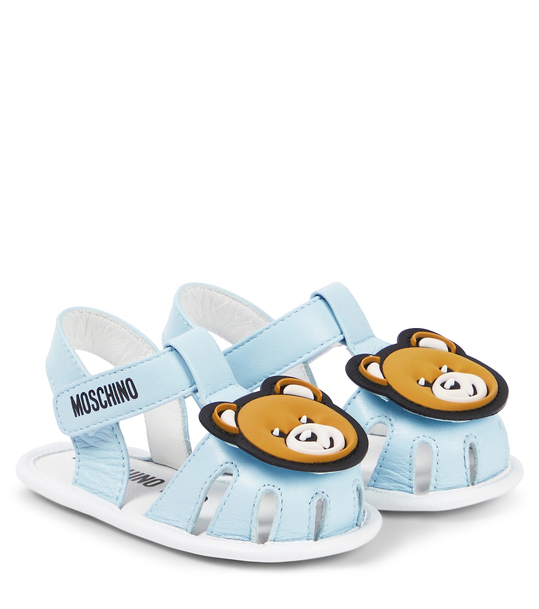 Baby Teddy Bear leather sandals  | Moschino Kids