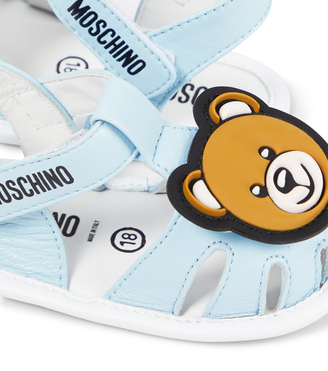 Baby Teddy Bear leather sandals  | Moschino Kids