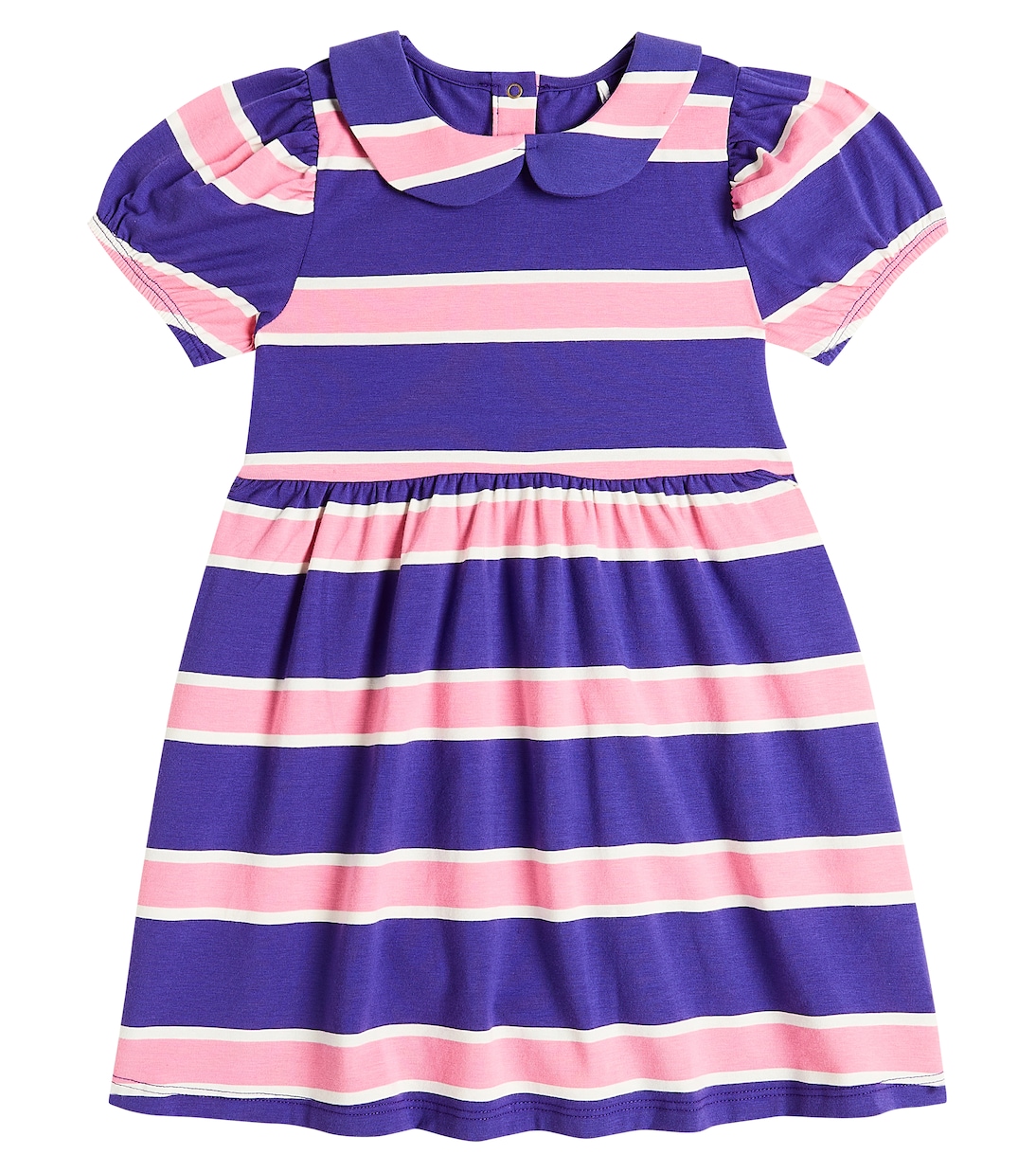 Striped cotton-blend dress | Mini Rodini