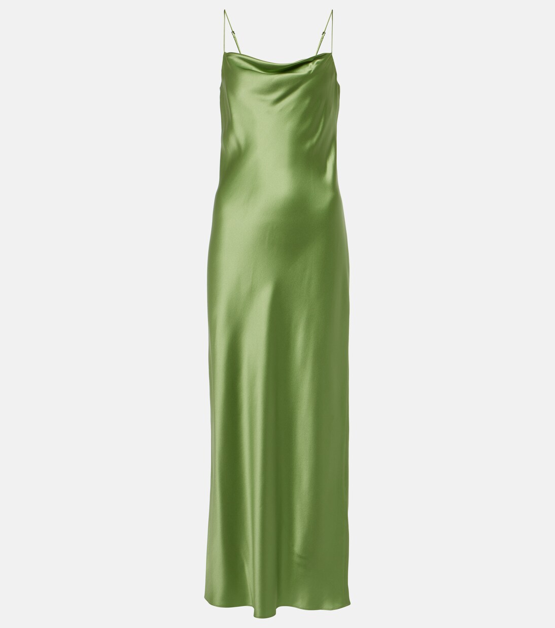 Shiny Statement silk charmeuse maxi dress | Dorothee Schumacher