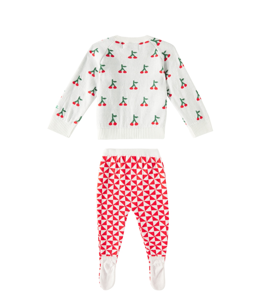 Baby Set Cherry aus Pullover, Hose und Mütze | Bobo Choses