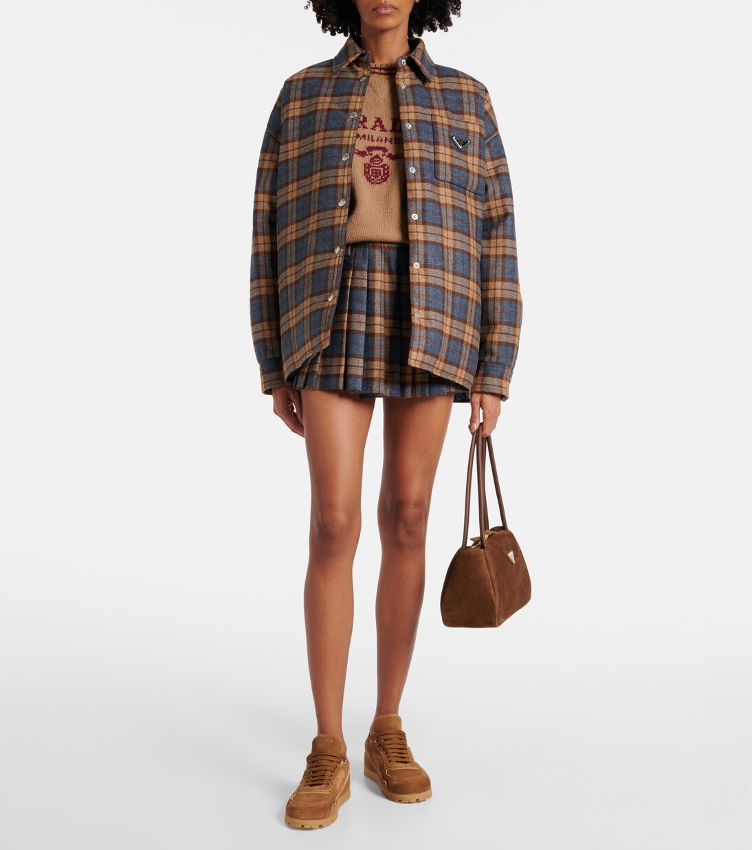 Trail suede sneakers | Prada