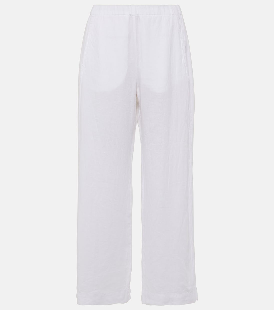 Lola linen wide-leg pants | Velvet