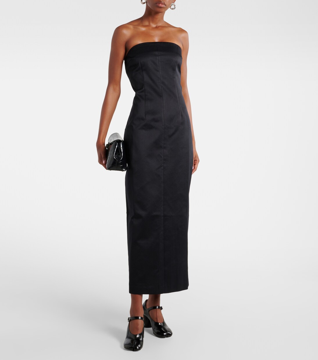 Robe midi Chute en satin | Entire Studios