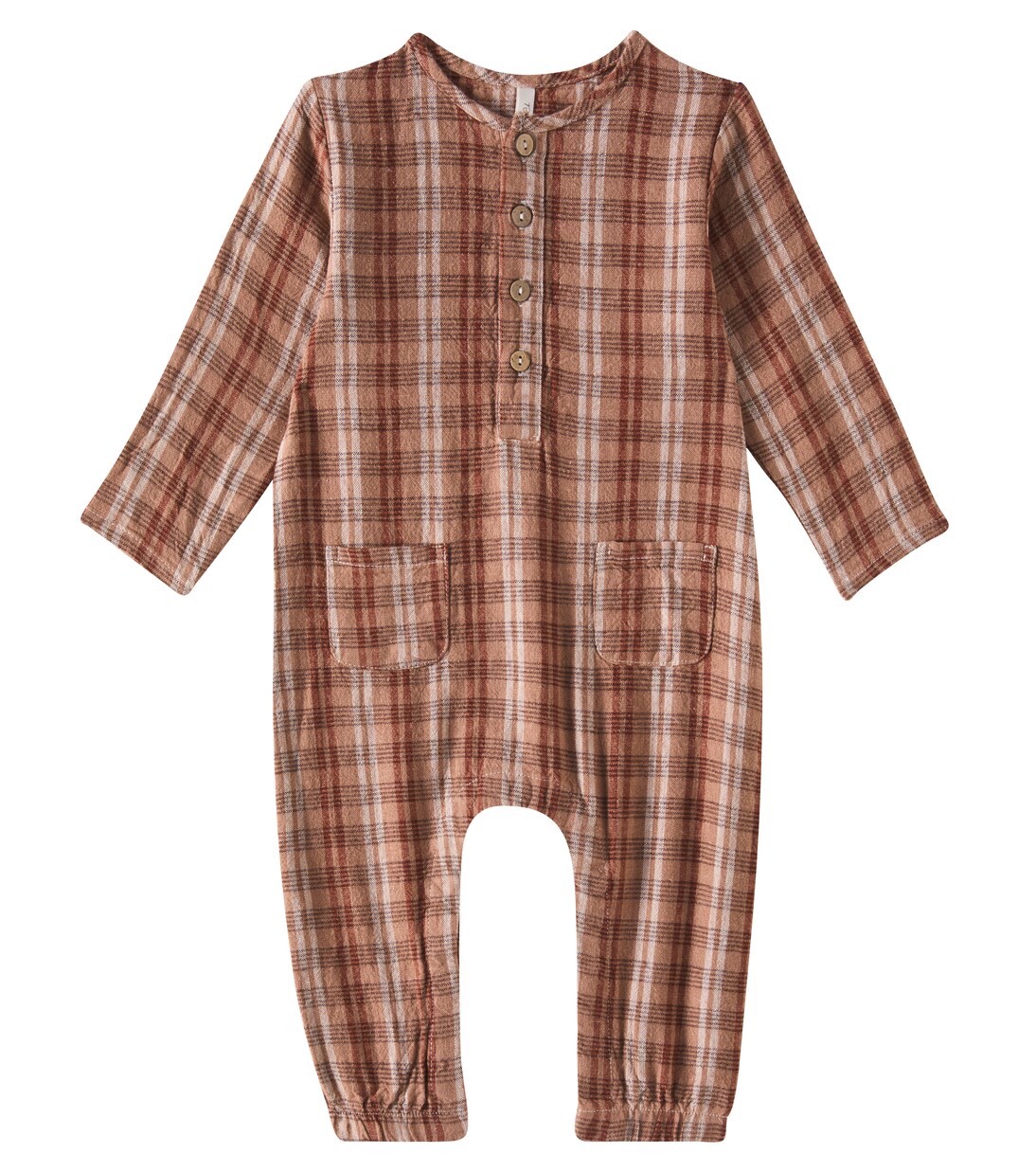 Baby - Jumpsuit in misto lino a quadri | Rylee + Cru