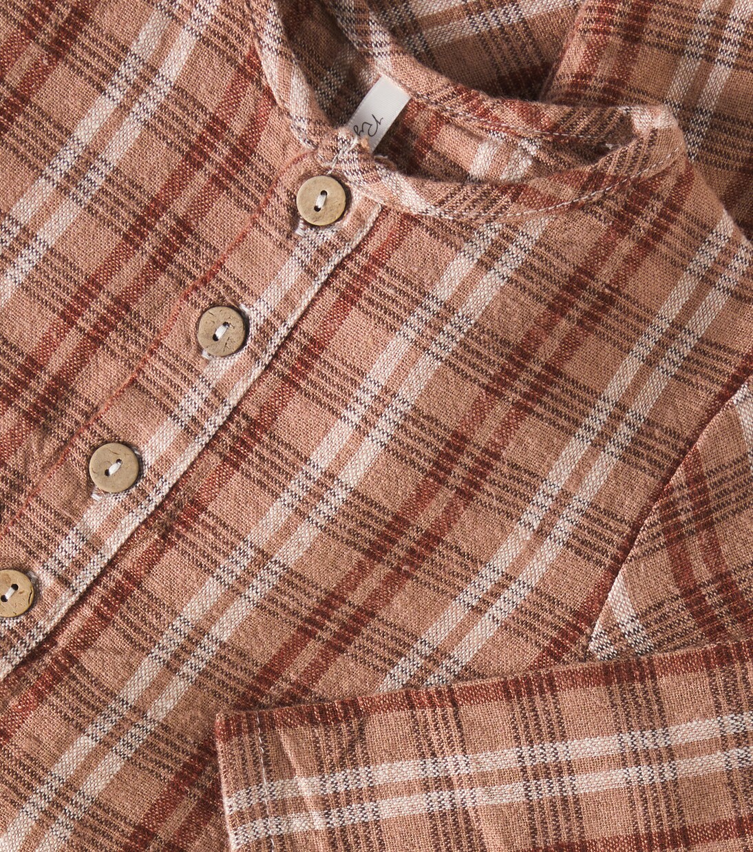 Baby - Jumpsuit in misto lino a quadri | Rylee + Cru