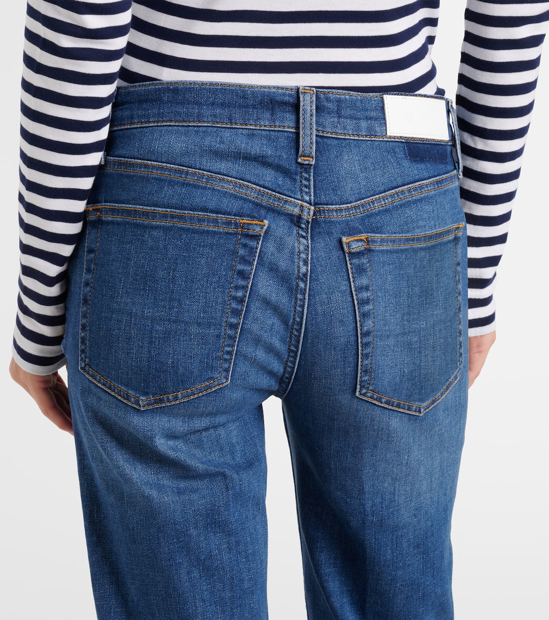 Jeans rectos Stove Pipe de tiro medio | Re/Done