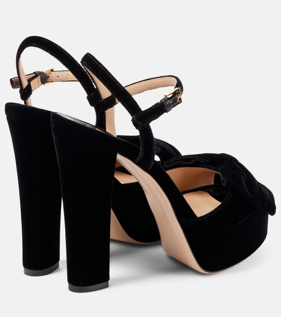 Brigitte 130 velvet platform sandals | Tom Ford