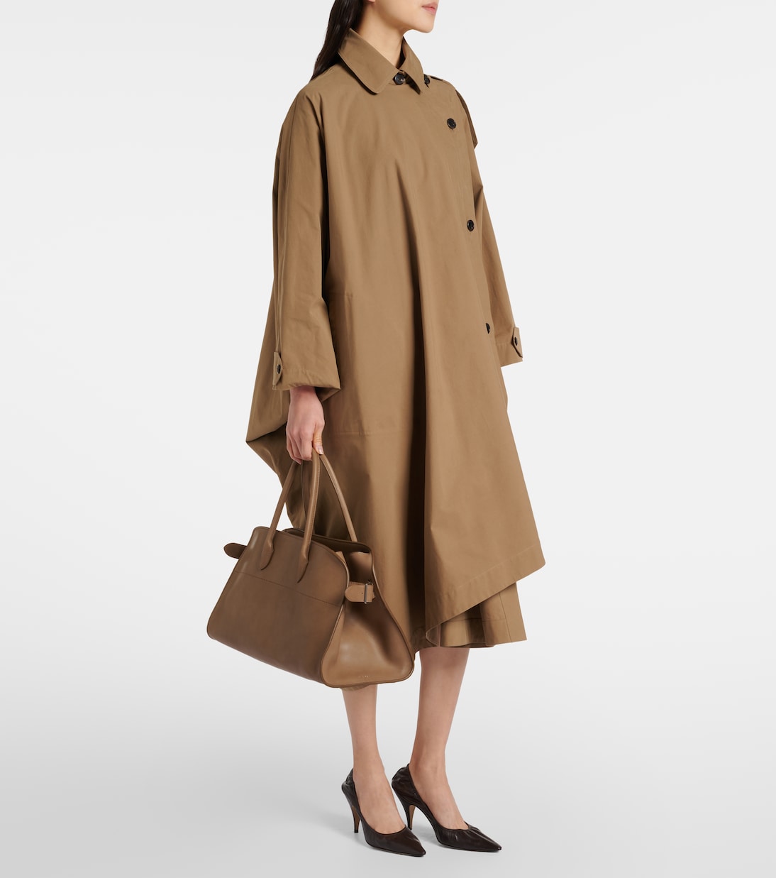 E/W Margaux leather tote bag | The Row