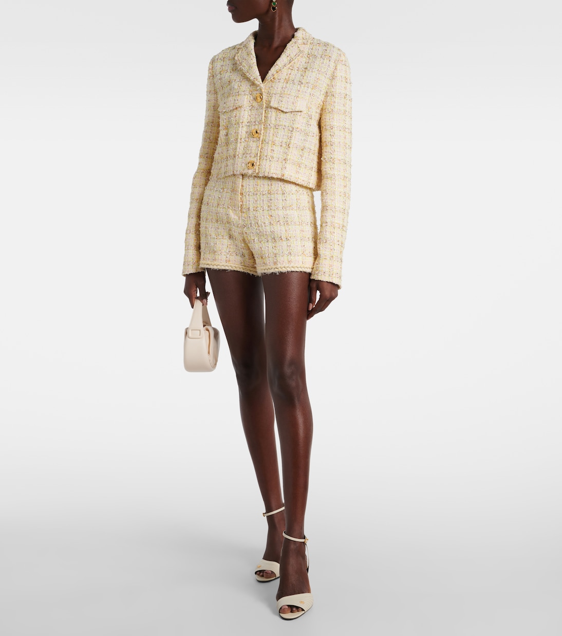 Checked cotton-blend jacket | Giambattista Valli