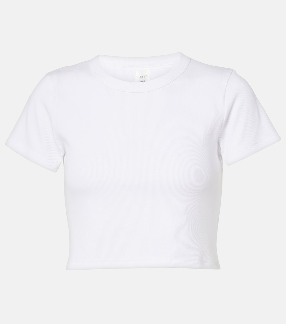 Kelly cropped cotton jersey T-shirt | Leset