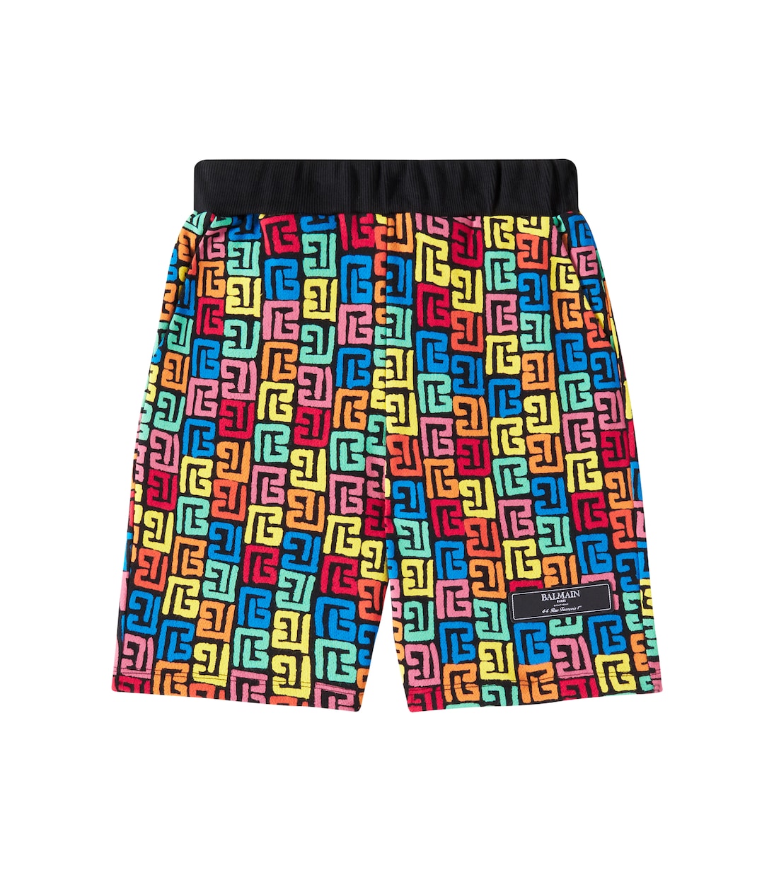 Monogram cotton jersey shorts | Balmain Kids