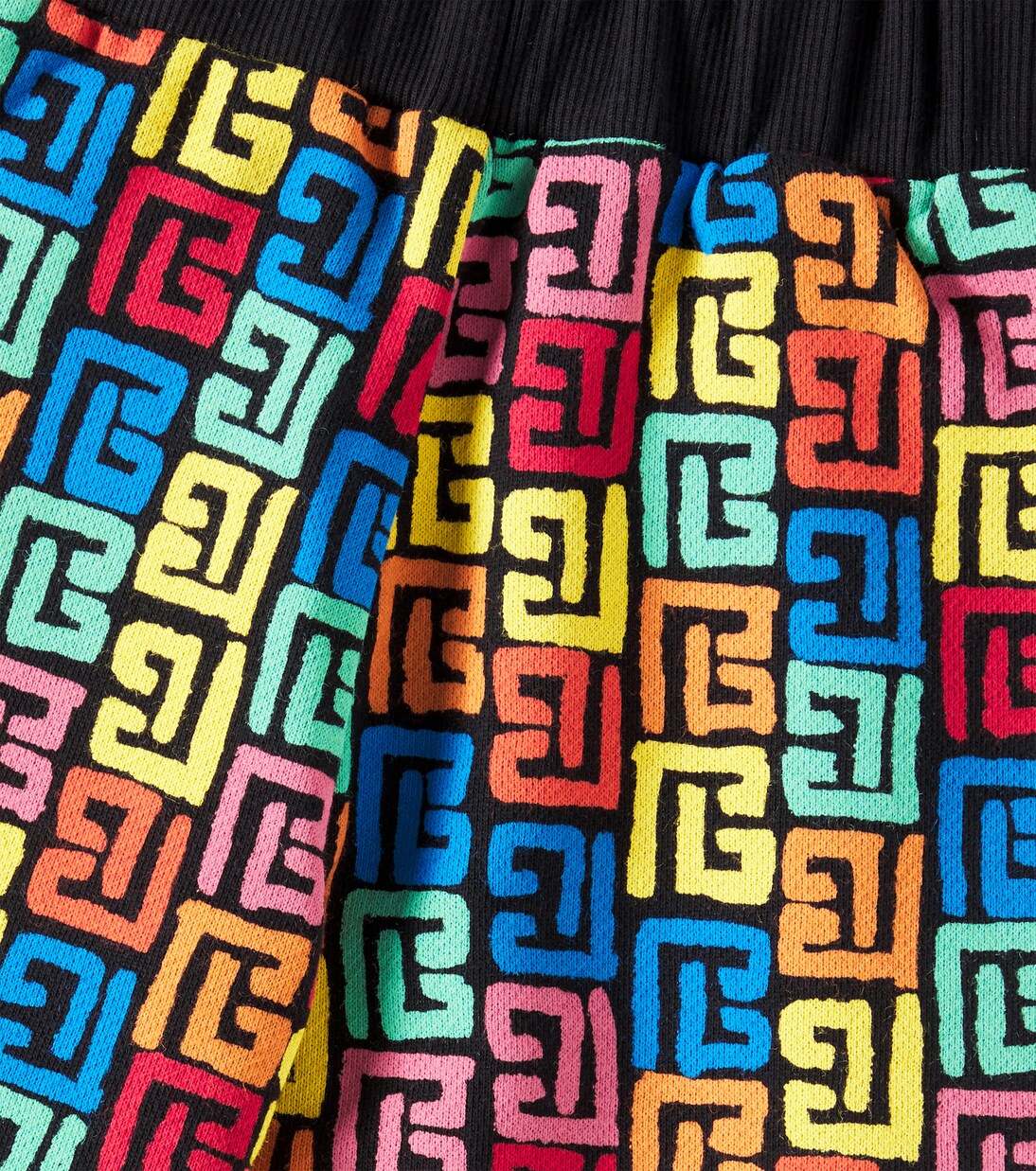 Monogram cotton jersey shorts | Balmain Kids