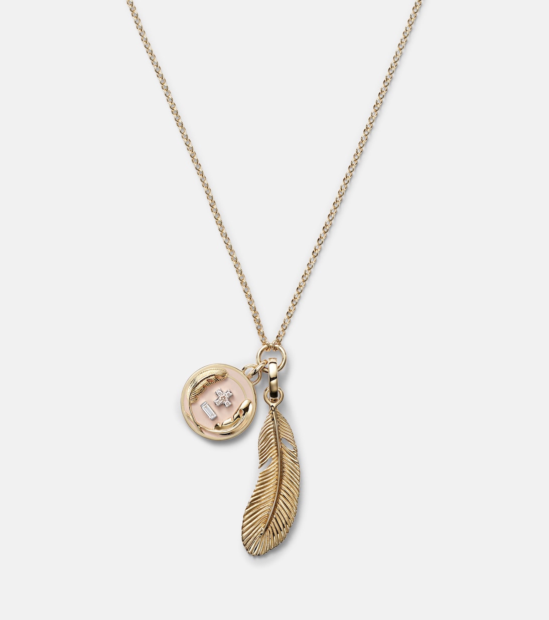Vivacity 18kt gold pendant necklace with diamonds | FoundRae