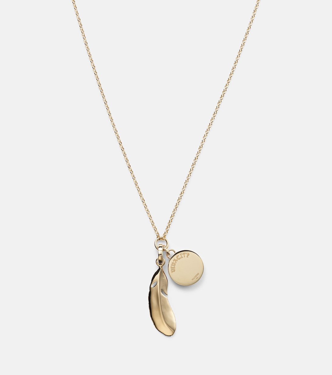 Vivacity 18kt gold pendant necklace with diamonds | FoundRae