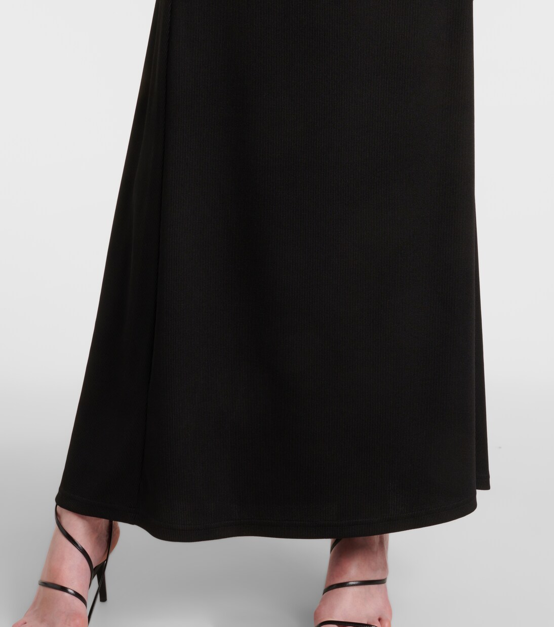 Abito lungo S-Buckle con applicazione | Christopher Esber