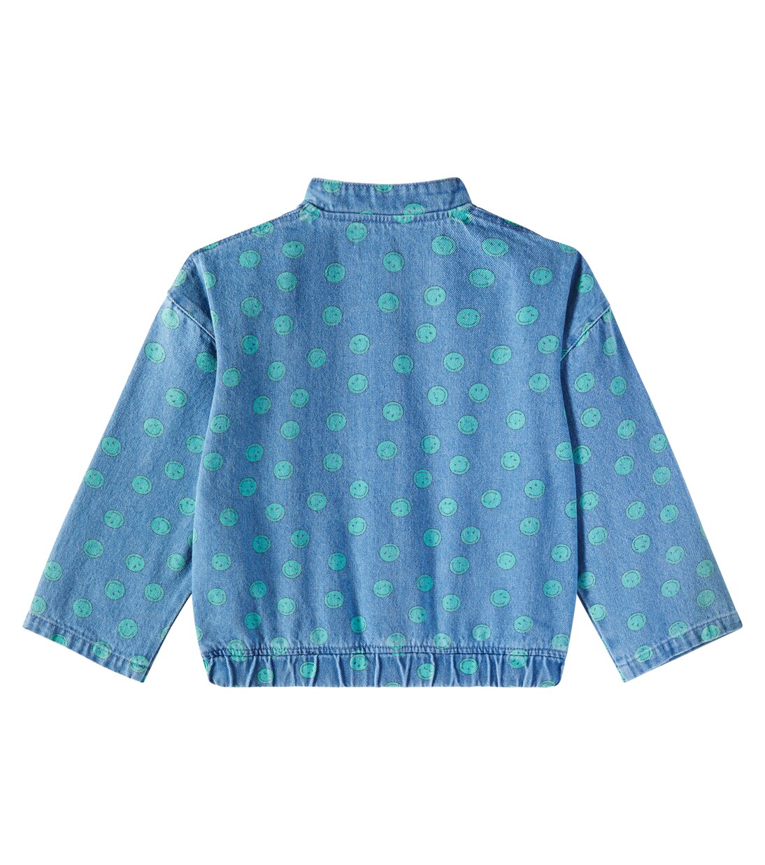 Smiley printed denim bomber jacket | The New Society