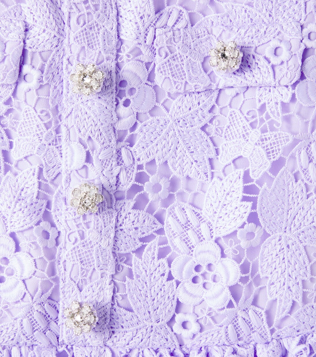 Embellished lace dress | Self-Portrait Kids