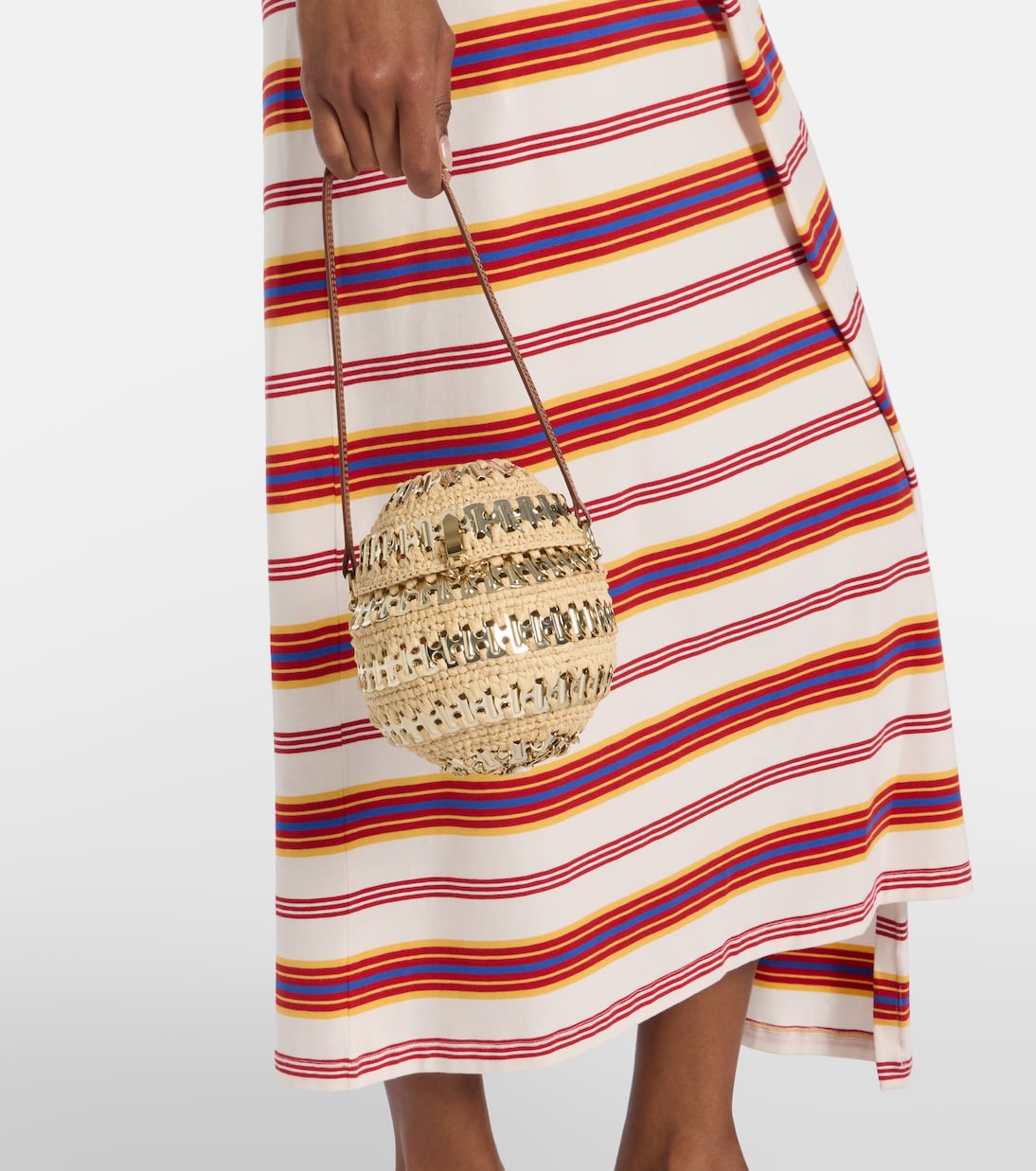 Schultertasche 1969 aus Raffiabast | Rabanne