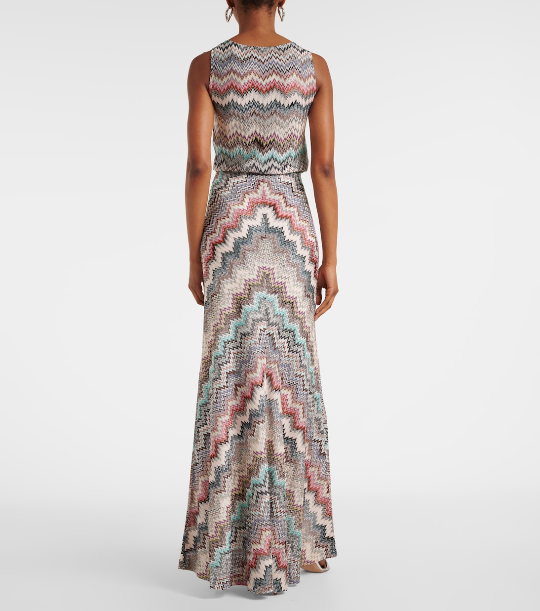 Maxirock aus Häkelstrick | Missoni