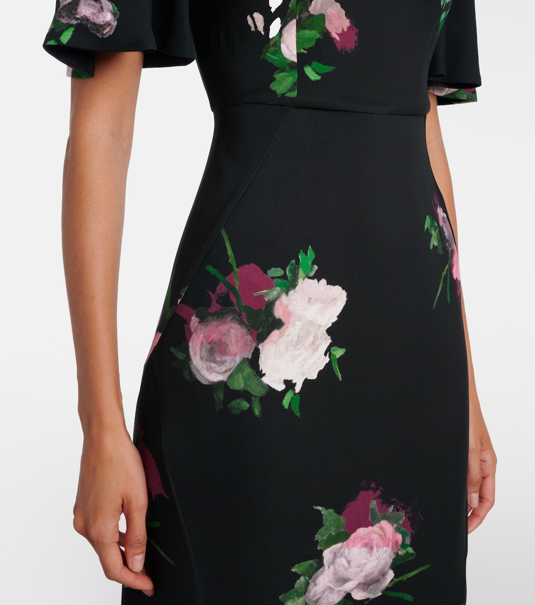 Bedrucktes Midikleid | Erdem