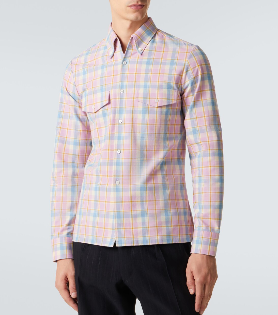 Checked cotton shirt | Prada