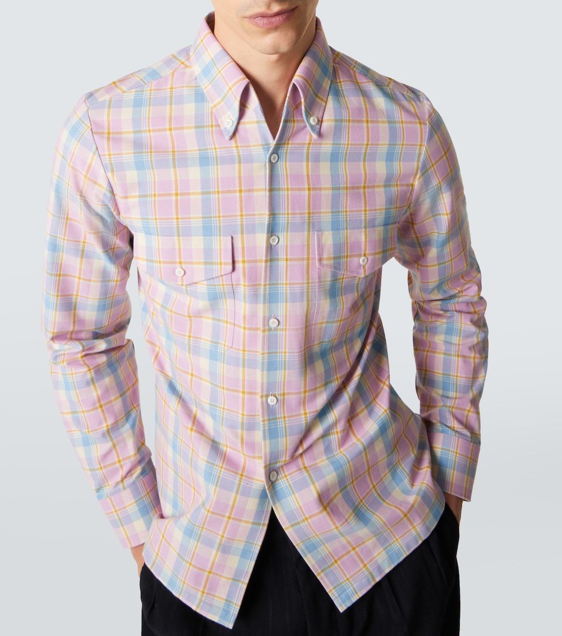 Checked cotton shirt | Prada