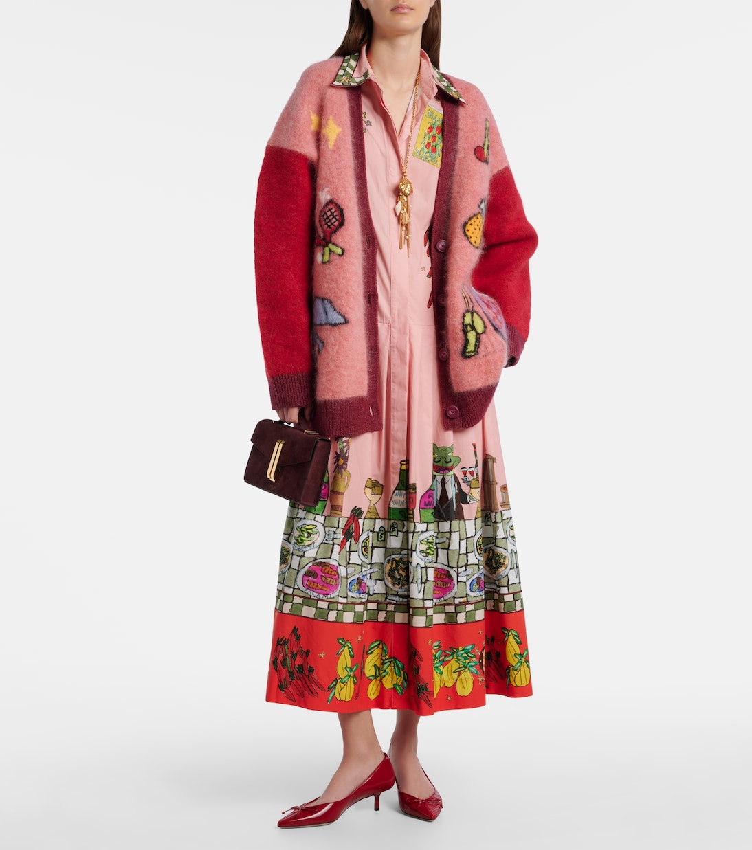 Court embroidered wool-blend cardigan | Alémais