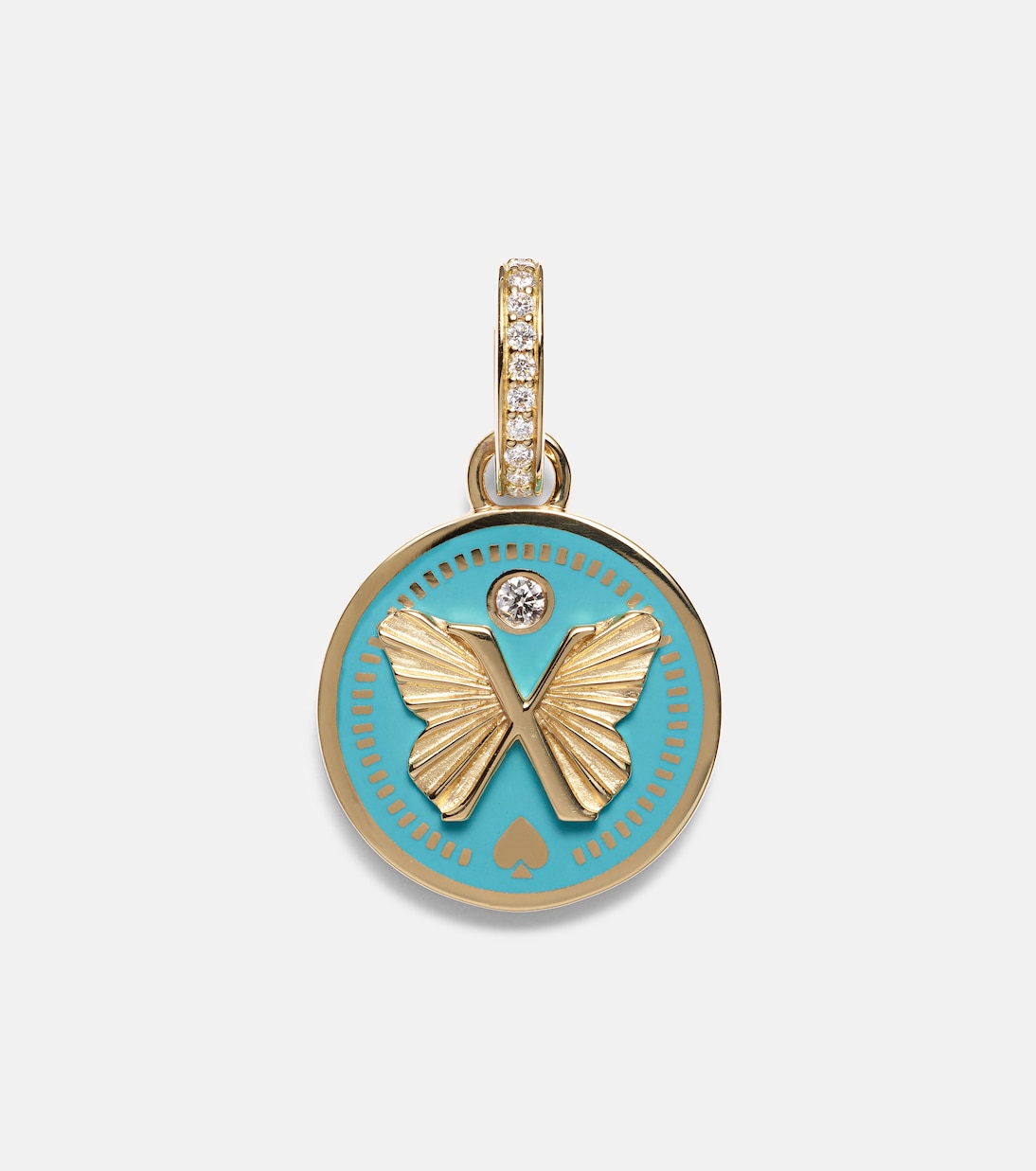 Colgante Reverie Petite de oro de 18 ct con cerámica y diamantes | FoundRae