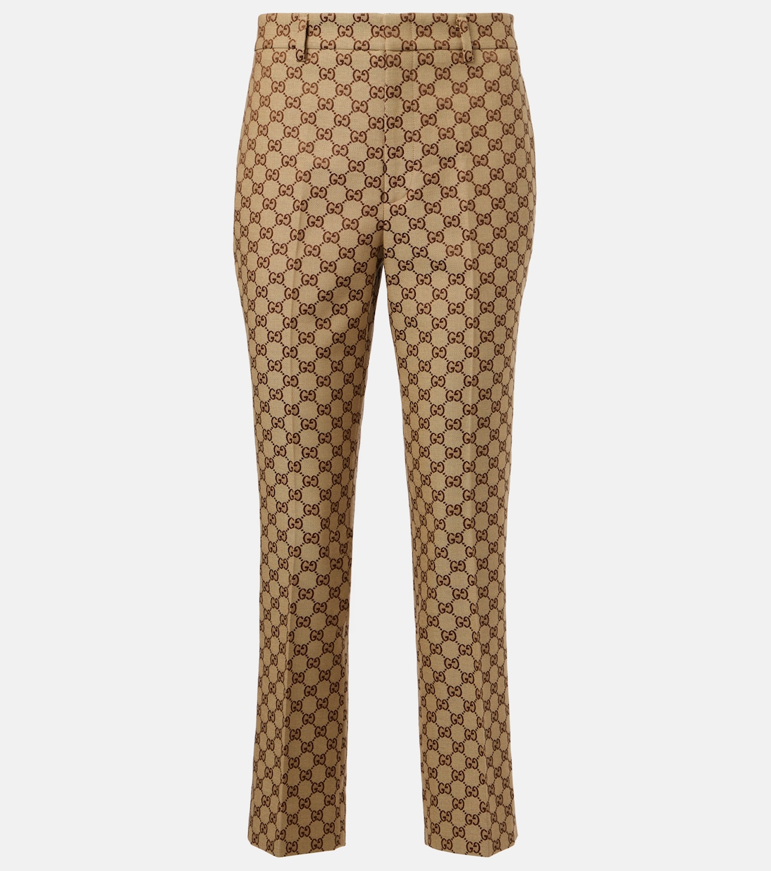Cotton-blend straight pants | Gucci
