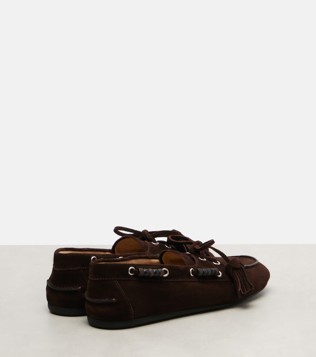 Verzierte Mokassins aus Veloursleder | Miu Miu