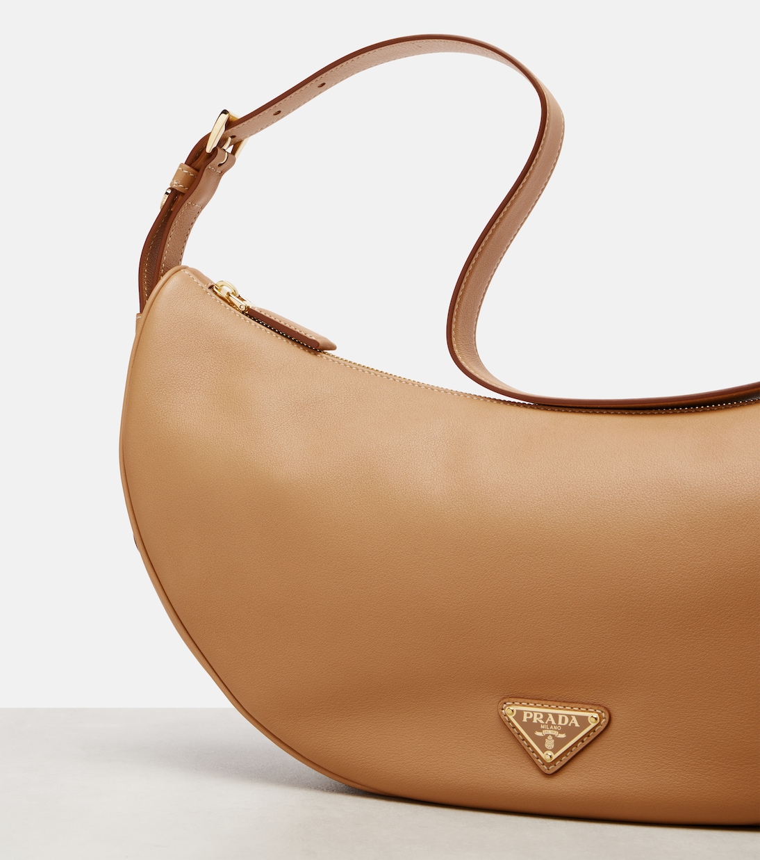 Sac Prada Demi-Lune Large en cuir | Prada