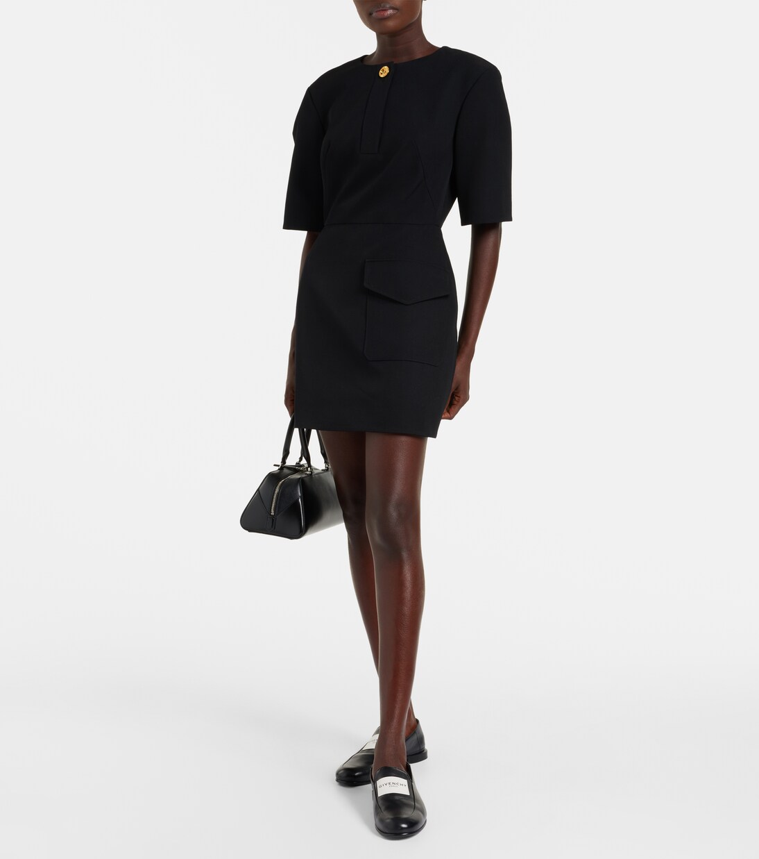 Wool grain de poudre minidress | Givenchy