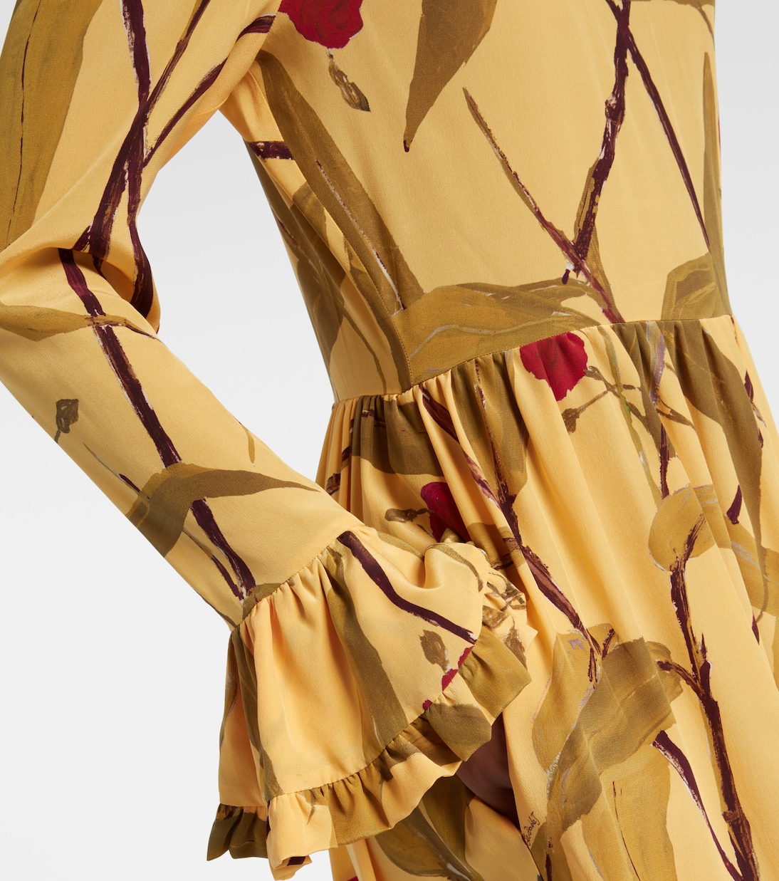 Visconti silk crêpe de chine maxi dress | La DoubleJ