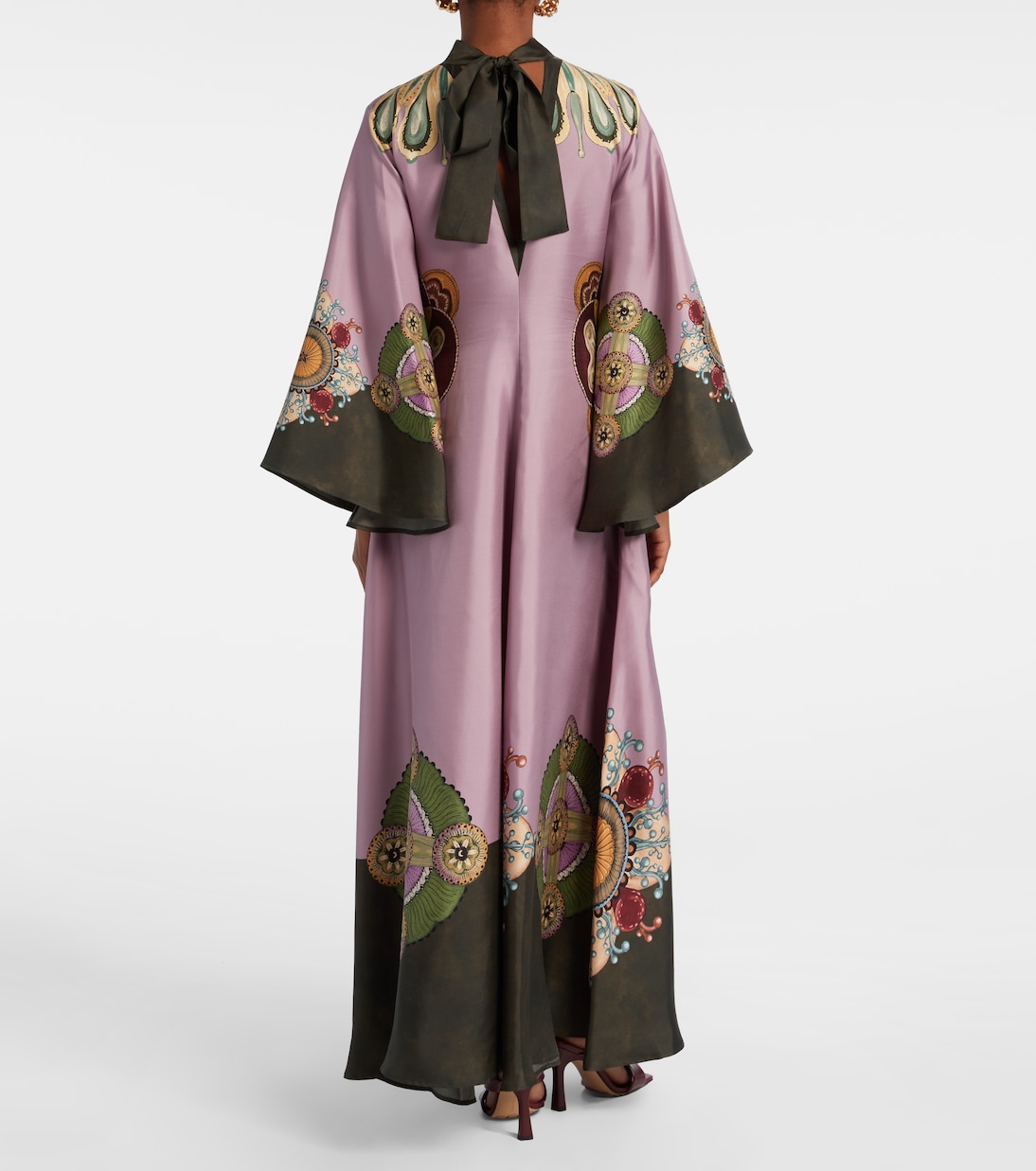 Magnifico printed silk twill kaftan | La DoubleJ