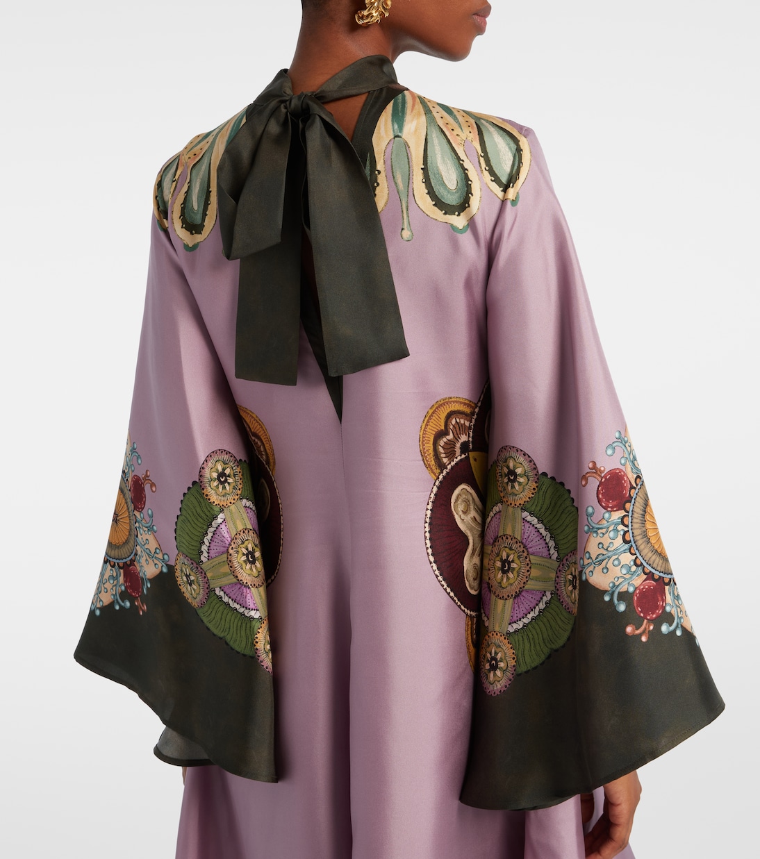 Magnifico printed silk twill kaftan | La DoubleJ