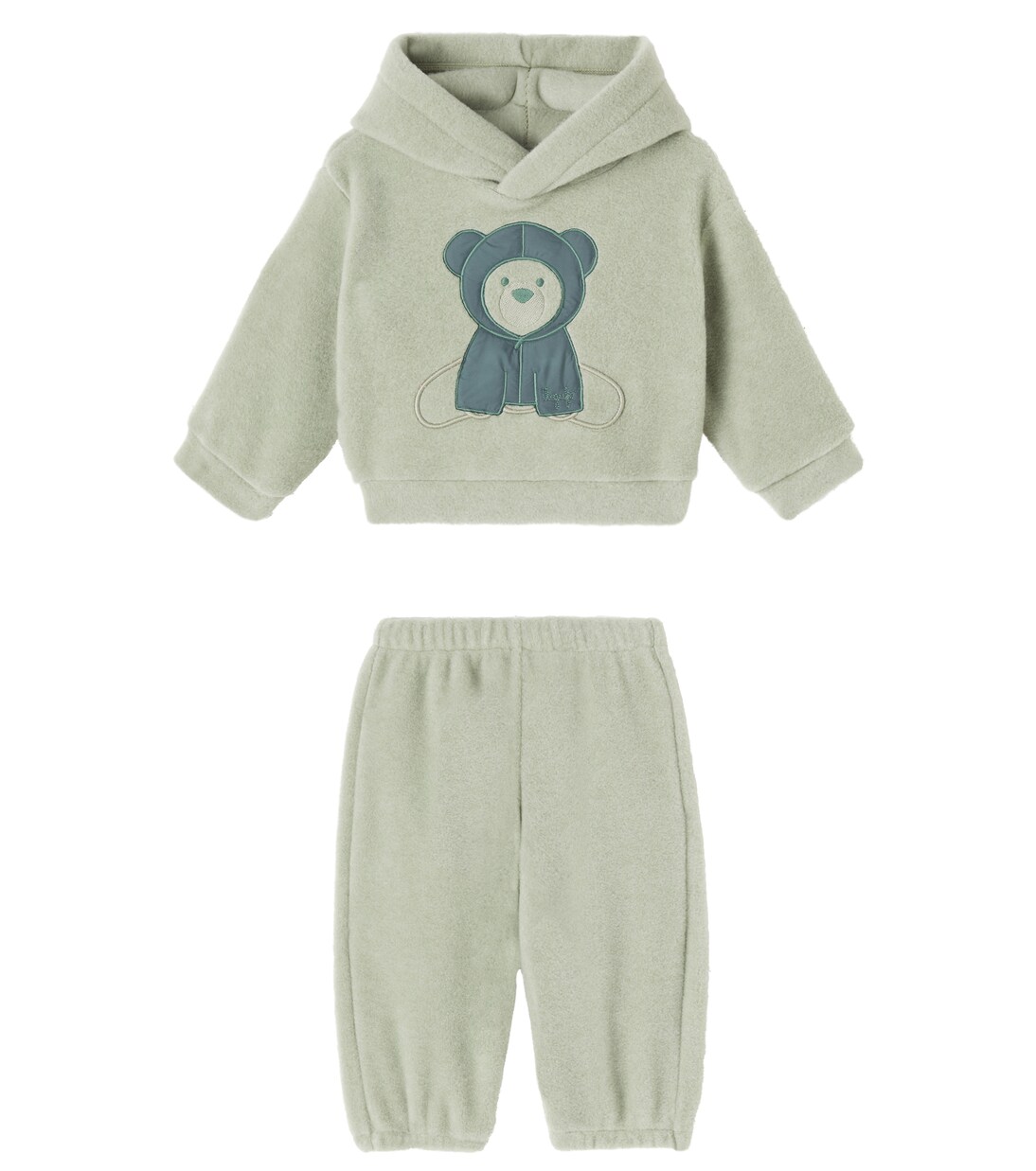 Baby embroidered hoodie and sweatpants set | Il Gufo