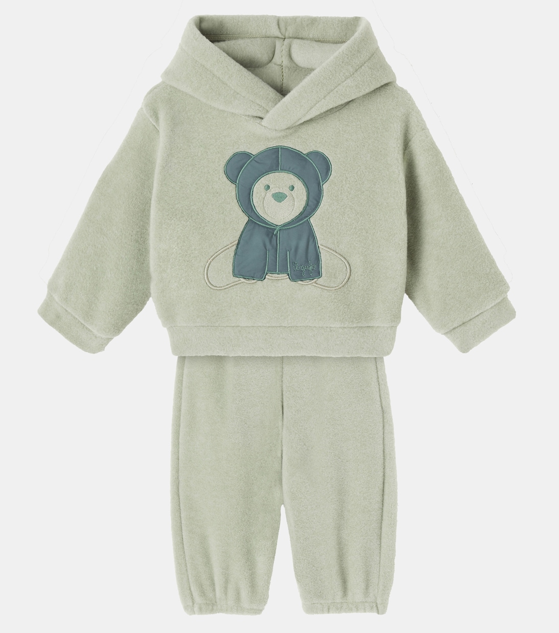 Baby embroidered hoodie and sweatpants set | Il Gufo