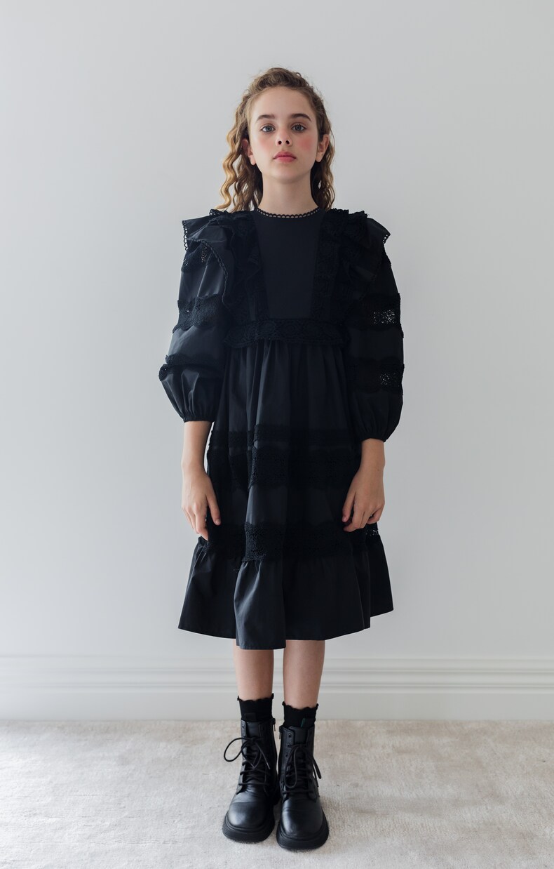 Vestido de algodón con encaje | Petite Amalie  