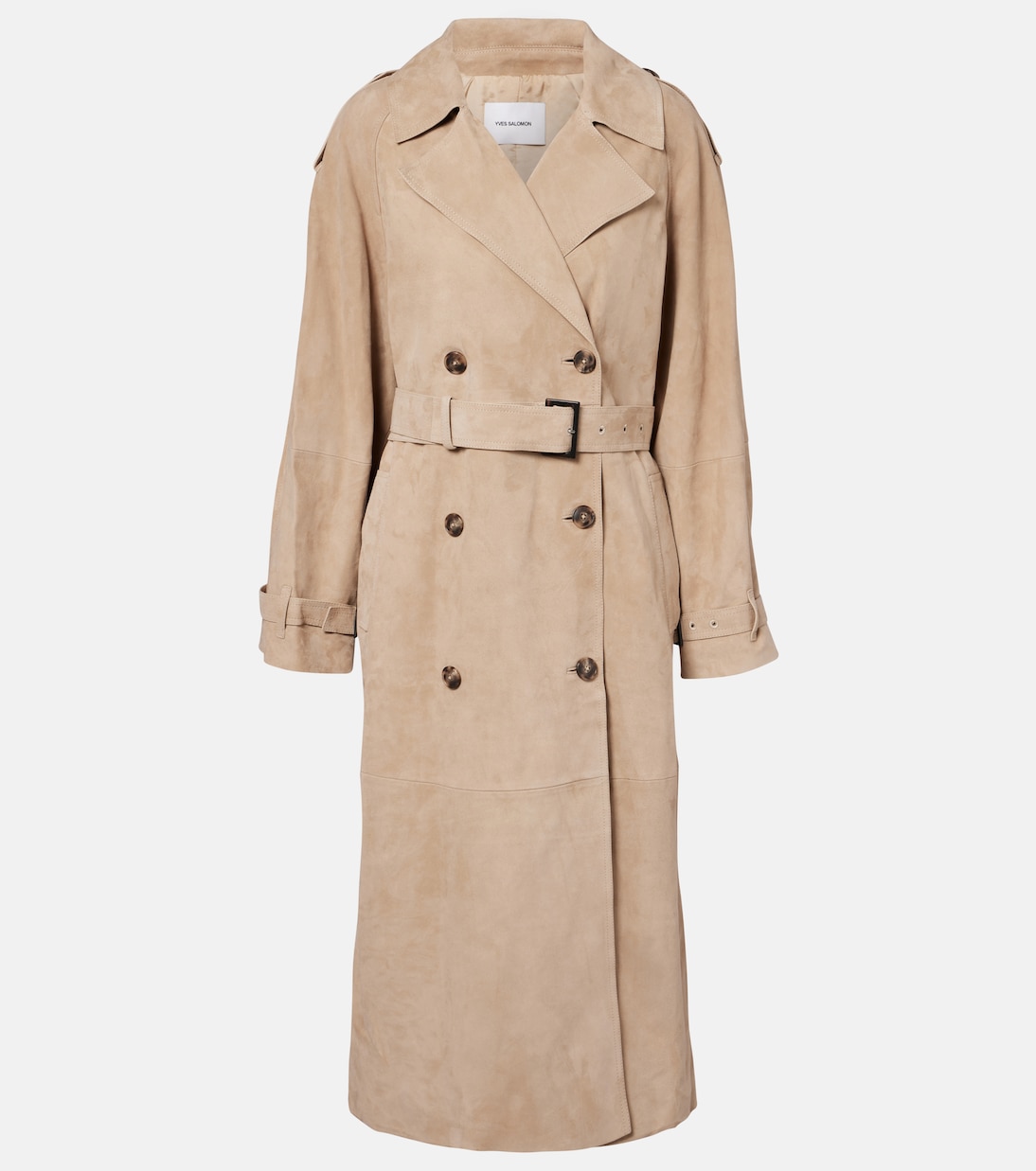 Suede trench coat | Yves Salomon
