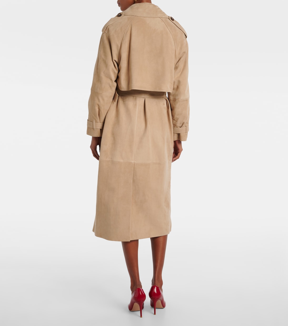 Suede trench coat | Yves Salomon