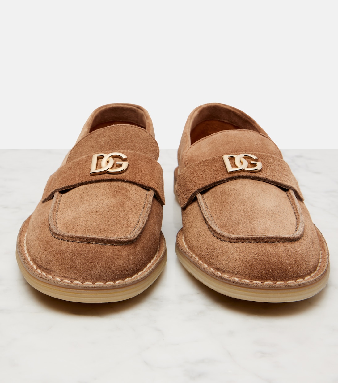 Mocassins DG en daim | Dolce&Gabbana