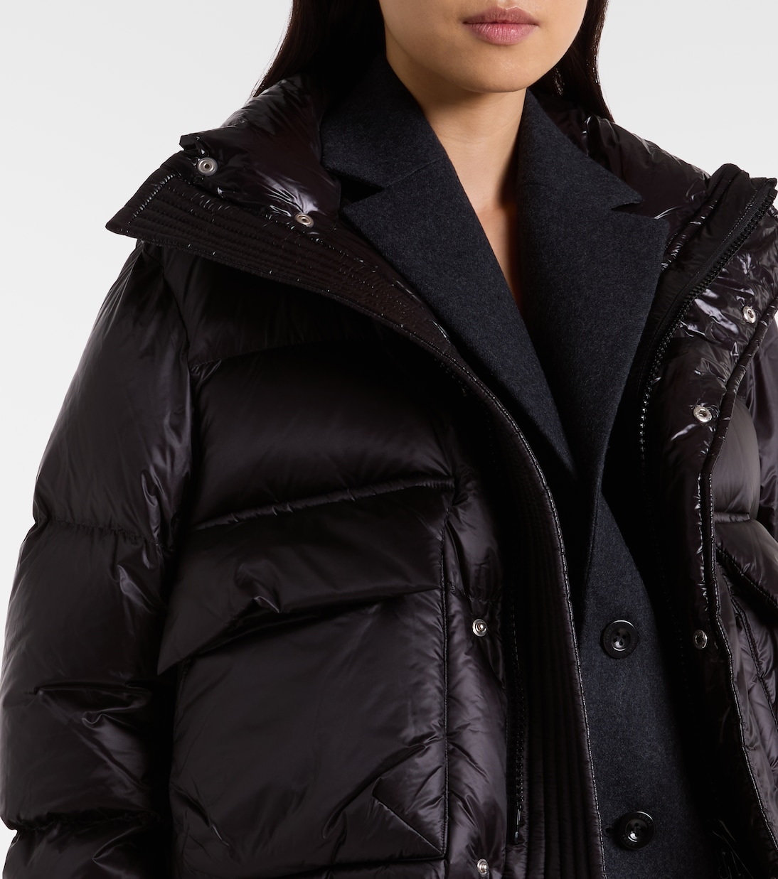 Daunenjacke aus Wolle | Sacai