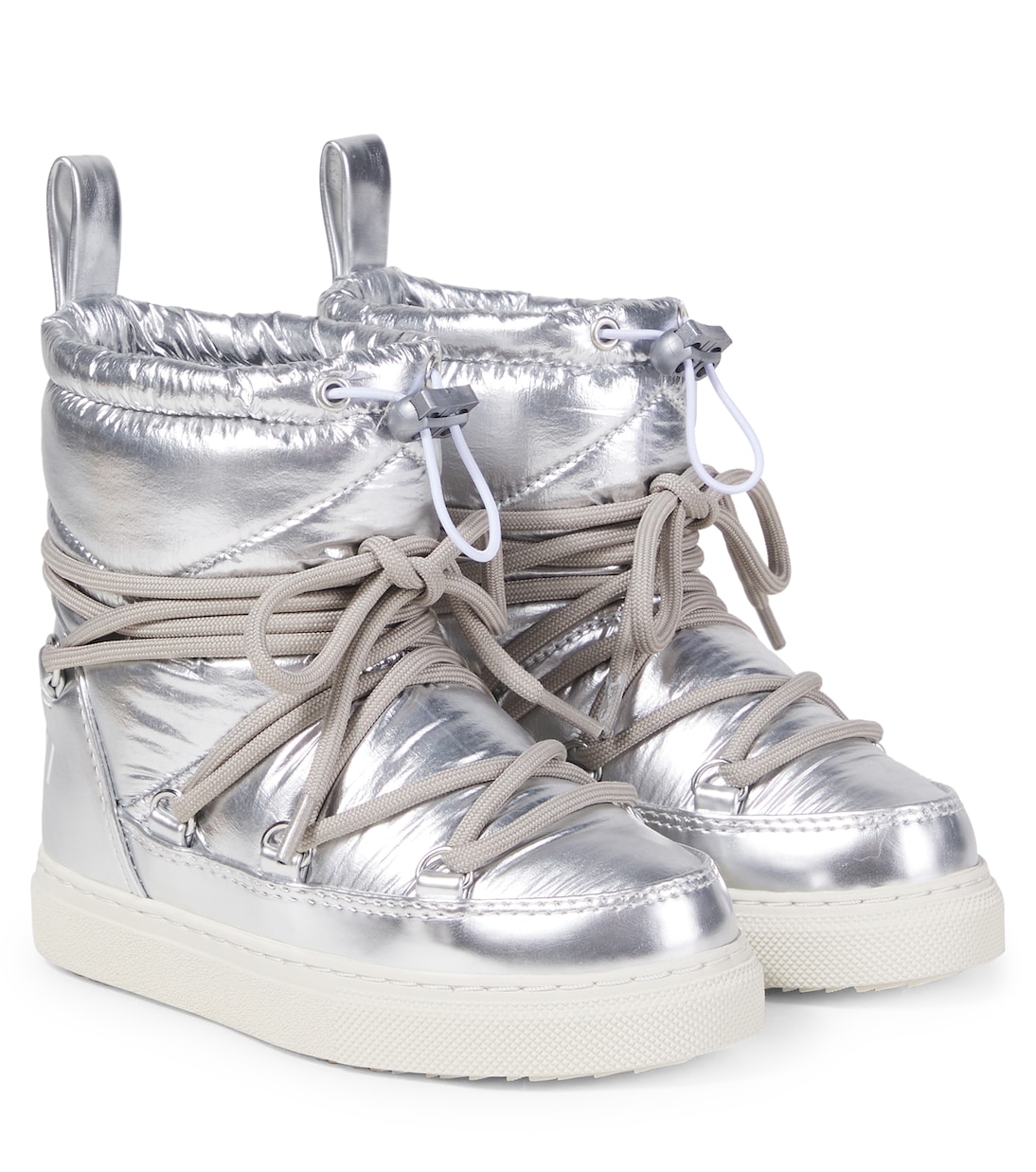 Metallic leather snow boots | Inuikii Kids